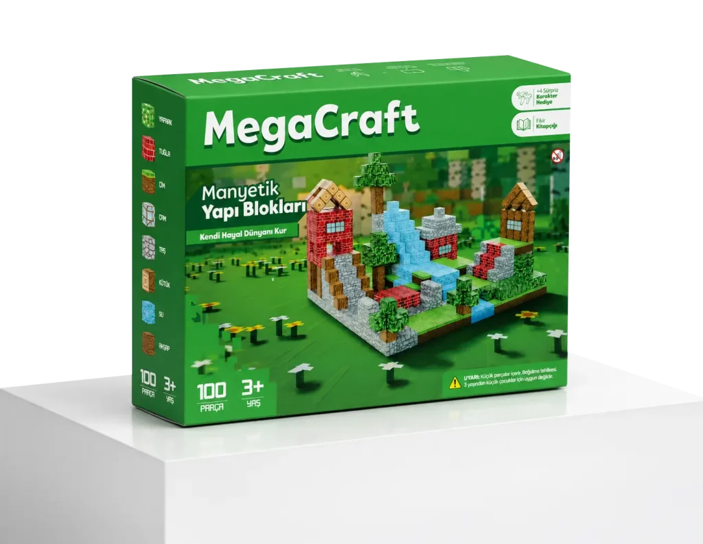 MegaCraft | Manyetik Yapı Blokları Kutusu
